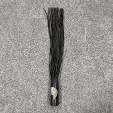 Leather Riding Quirt Small Whip Hand Held Flogger Embroidered Eagle Head