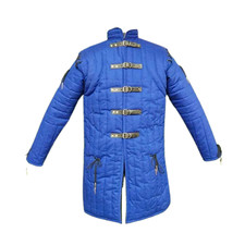 Medieval Gambeson Thik Padded Cotton Coat Aketon Jacket LARP Reenactment Fair