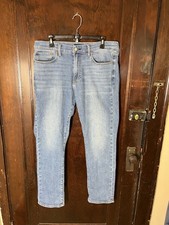 Lucky Brand 410 Athletic Slim Jeans Mens 34x30 36x30 Stretch Blue Denim