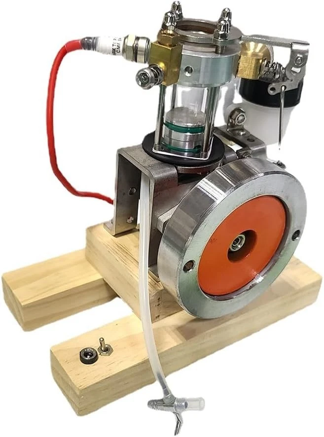 Generador modelo motor de combustión interna miniatura vista completa alimentado con alcohol Foto 3 de 4