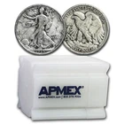 1935 Walking Liberty Halves 20-Coin Roll Avg Circ