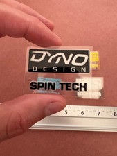 DYNO SpinTech BMX Stem Decal Black Reproduction Sticker USA Made