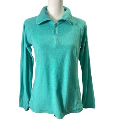 Columbia Sportswear Jacket Women's Size Medium Aqua Long Sleeves Quarter-Zip