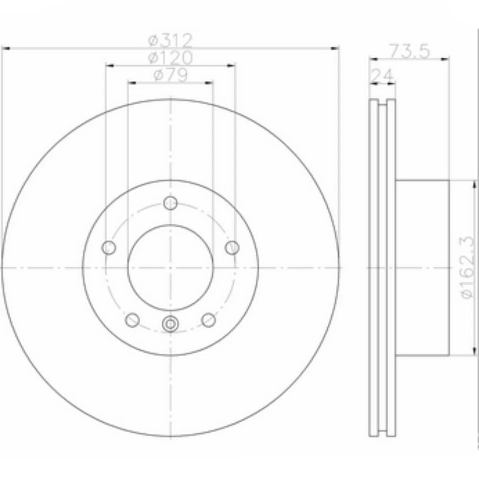 Комплект тормозных дисков PAGID Fr с антикоррозийным покрытием BMW OE # 34116792219 см. комплект - Изображение 3 из 3