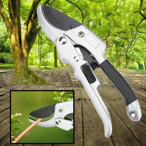 Premium Ratchet Pruning Shears Pro Manual Pruners Garden Clippers Hand Tool