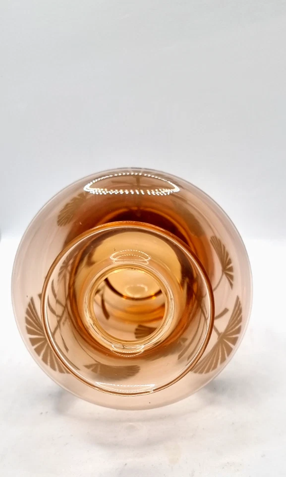 ART DECO GLASS VASE SILVER VINTAGE VASO VETRO ART DECO - Immagine 4 di 4