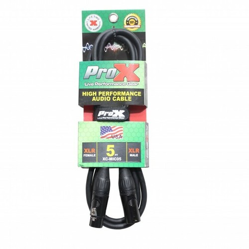 4 Pack-Pro X 5 Ft. Balanced XLR-F to XLR-M High Performance Audio Cable - Picture 2 of 4