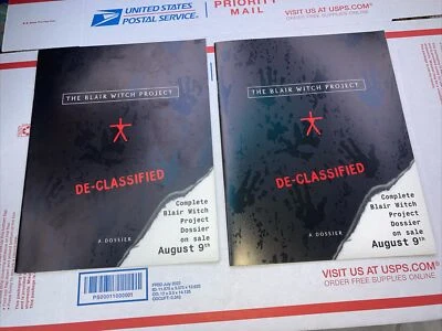 (2)The Blair Witch Project: A Dossier-by D.A. Stern Paperback Printing 1999-16pg