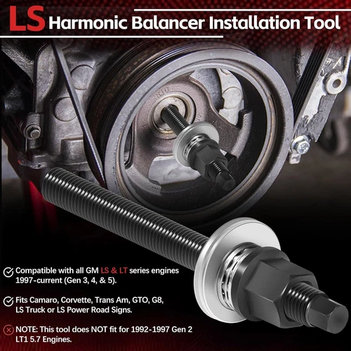 LS LS1 LS2 LS3 LS6 5.3 5.7 6.0 6.2L Harmonic Balancer Installer Tool w/Bearing - Bild 3 von 10