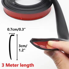 3M Fender Flares Car Wheel Eyebrow Arch Trim Rubber Extension Protector Strip