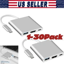 USB-C Type C HDMI Adapter Cable Converter Hub for Lot Macbook Phone HDTV TV