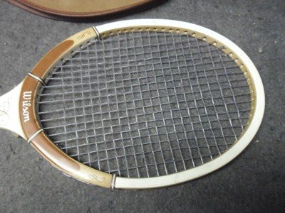 Raquette De Tennis Vintage Wilson Lady Advantage Bois + Housse - Taille 4 1/8 - État Proche Du Neuf