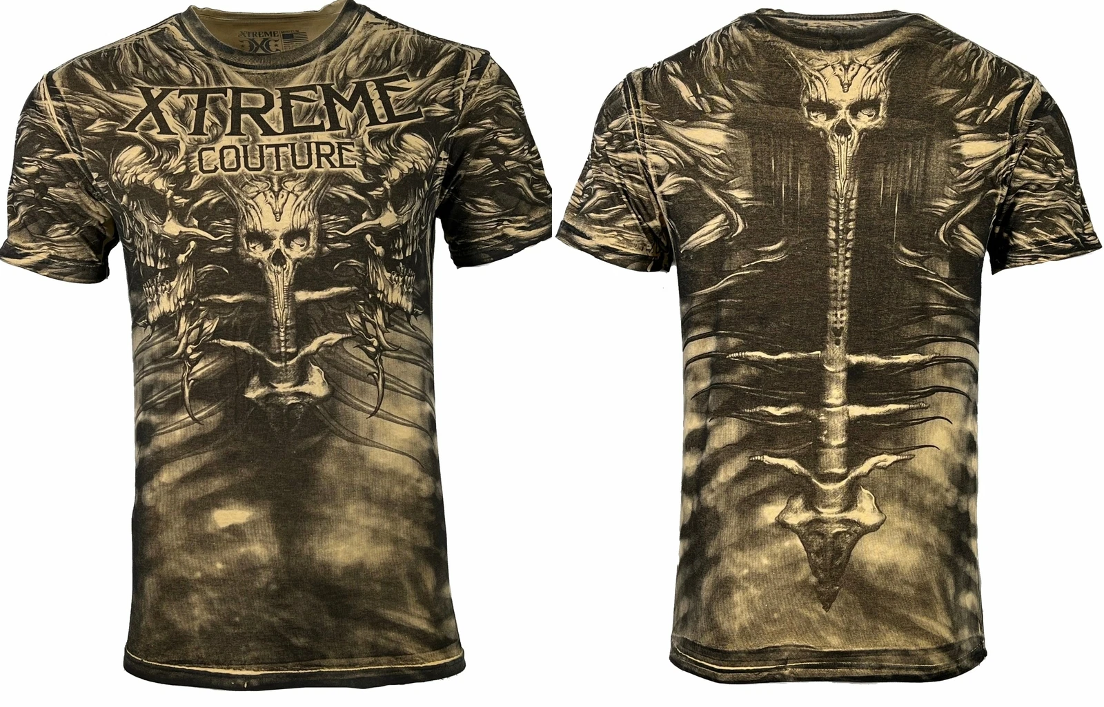 Xtreme Couture by Affliction Men's T-Shirt CHARRED REMAINS Biker Skull S-5XL
Opens in a new window o