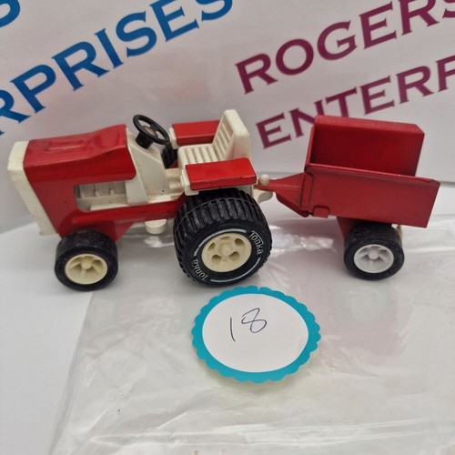 Choose 1970s Tiny Tonka Tractor And Trailers Various Colour Combinations - Picture 56 of 68
