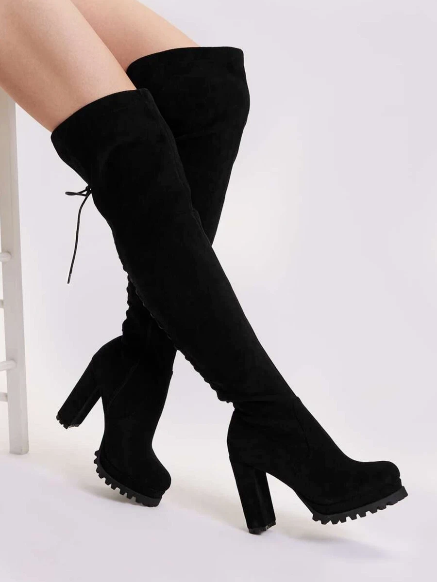 Knee high deals boots shein