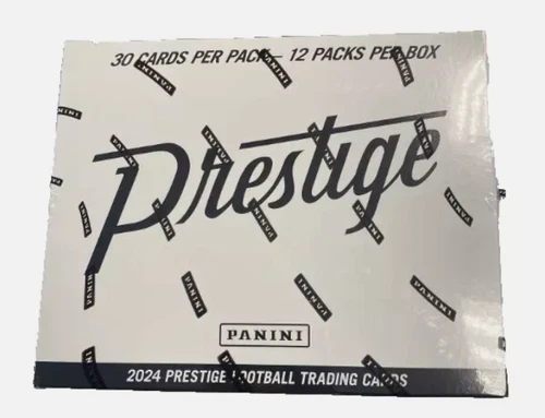 2024 Panini Prestige Football Factory Sealed Value Cello Fat Pack Box 12 Packs