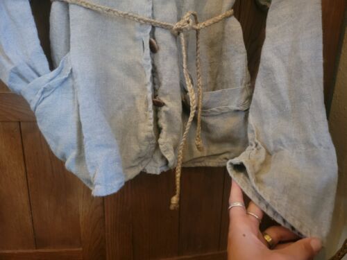FLAX Engelhart 100% Linen Jacket Blazer Lagenlook Boho Vintage M - Picture 3 of 9