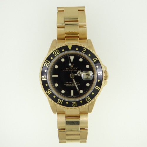 Rolex 16718  GMT-Master II 18K 40mm Watch