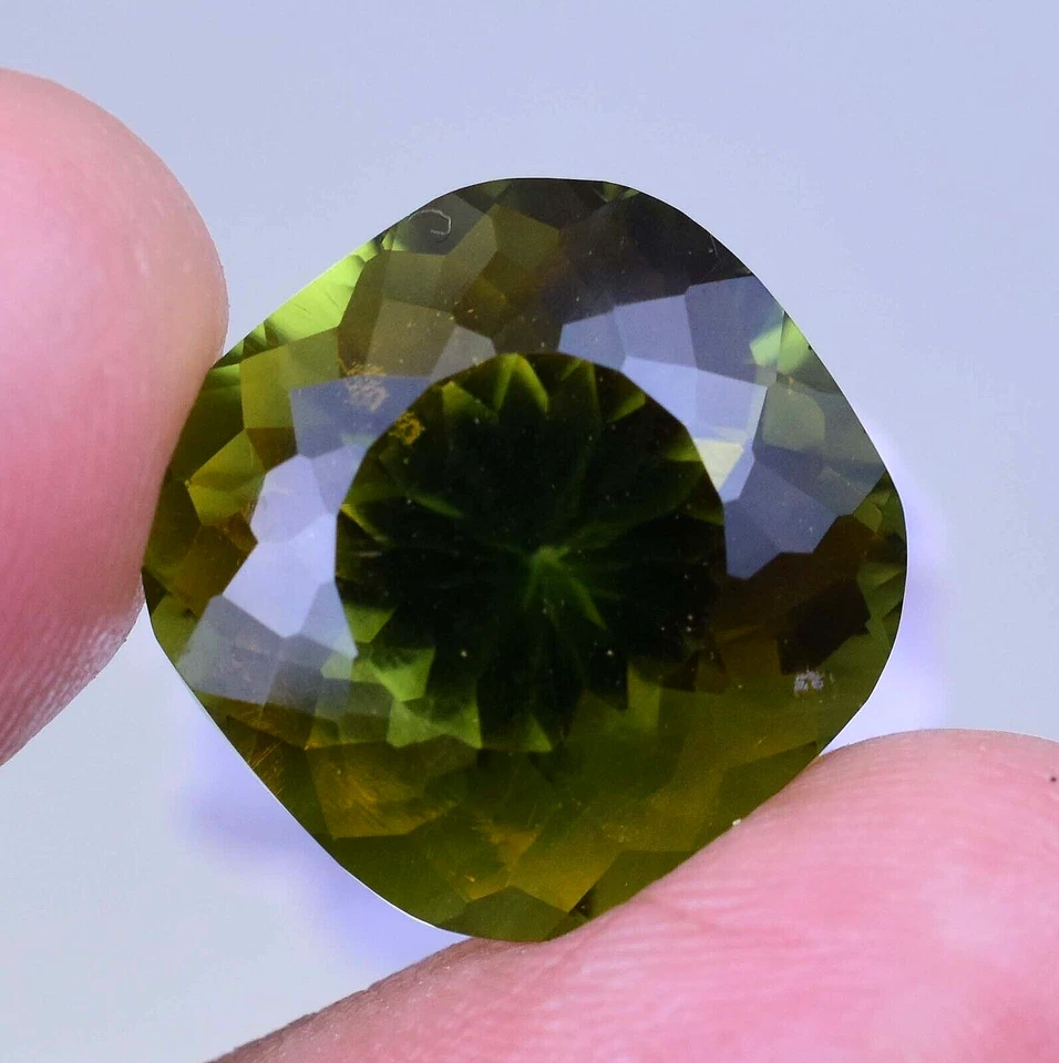 Natural Bi-Color Tourmaline 17.90 Ct Cushion Certified Flawless Loose Gemstone - Image 4 of 4