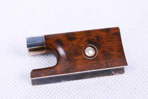 1Set Violin Bow Frog 4/4 Snakewood Violin Parts Metal Frog Screw - Picture 2 of 7
