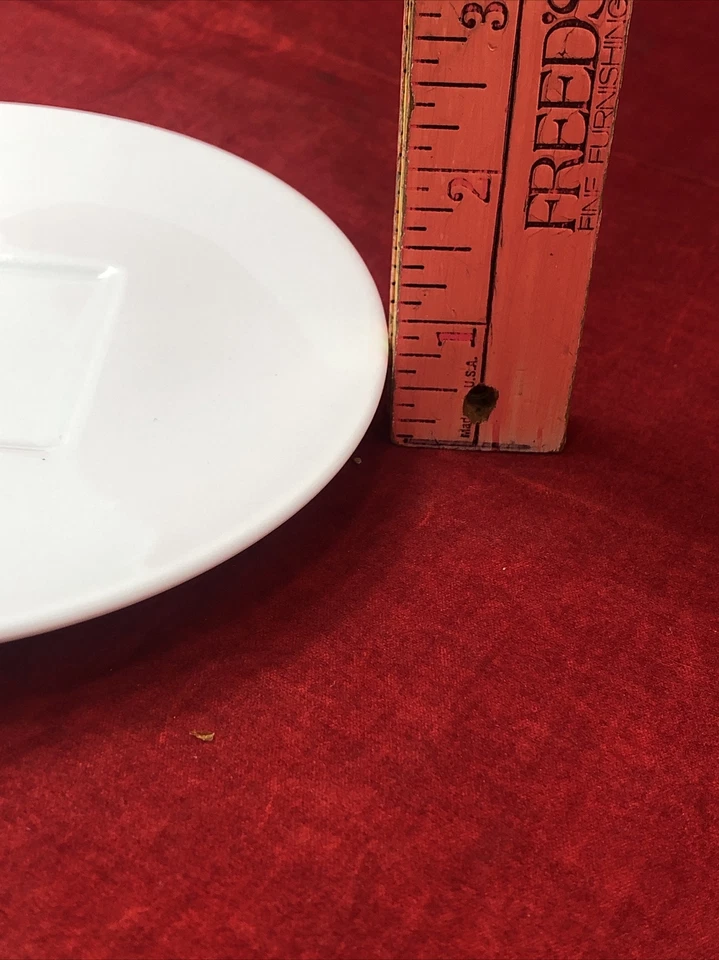 Plato de postre platillo Nespresso blanco espresso 6" Foto 4 de 4