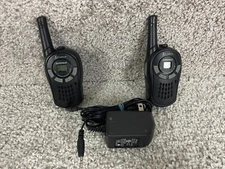 Cobra Micro Talk 2-Way Radio Walkie w/ Adaptor Charging Cable Cord Tested/Works