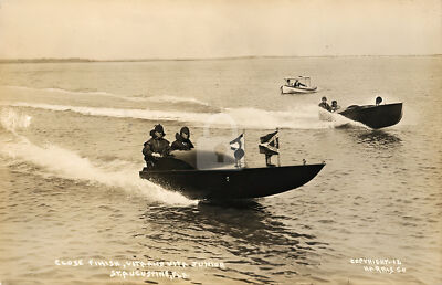 Close finish Vita & Vita Junior St. Augustine Fla. 1912 RPPC Photo Postcard COPY