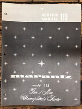 Marantz Model 115 Tuner Service Manual Original