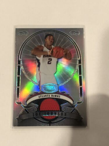 2008 Topps Bowman Sterling Refractor Joe Johnson game-worn jersey #’d 115/199