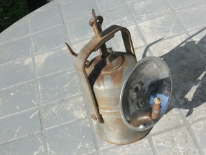 Antique vintage miners lamp-nice piece!