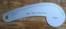 Metal Vary Form Curve Metric Ruler 32cm