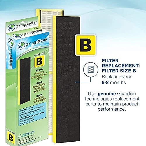 Air Purifier with HEPA 13 Filter, Removes 99.97% of AC4825 black 2 pack