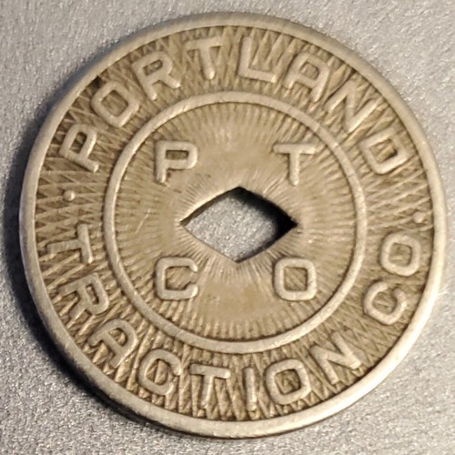 Portland Traction Co. Token; Oregon; 1930; PTCO; Vintage; 16.5mm