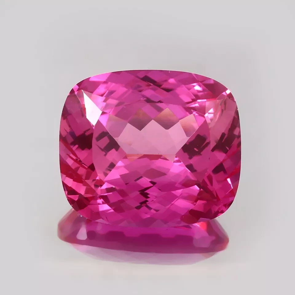 AAA Natural Flawless Pink Ceylon Sapphire Cushion Shape Loose Gemstone