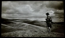 OVER THE HILLS AND FAR AWAY C1950 VINTAGE PHOTO Magic Lantern Slide RAMBLER