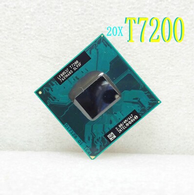 20X Intel Core 2 Duo T7200 2.0GHz Dual-Core 4M (SL9SF) Socket 479 Notebook CPU