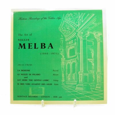 Vintage 7  vinyl record The Art Of Nellie Melba Heritage Records HER 506 