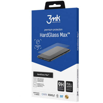 Gehärtetes Glas für iPhone 13 Pro Max 3mk Displayschutzglas mit Schwarzer Rahmen
