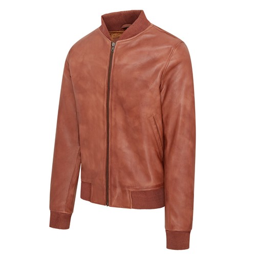 Men's Varsity Leather Bomber Jacket Casual 100% Soft Lamb Nappa MA-1 - Picture 12 of 26
