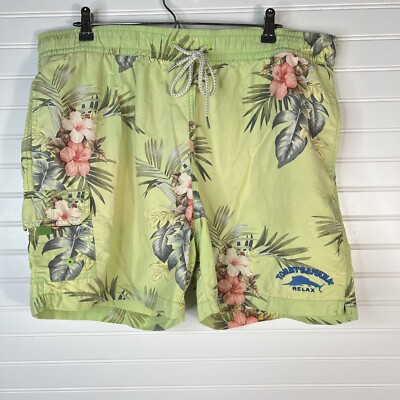 Tommy Bahama Tropical Swim Trunks Men's Size XL Elastic Waist