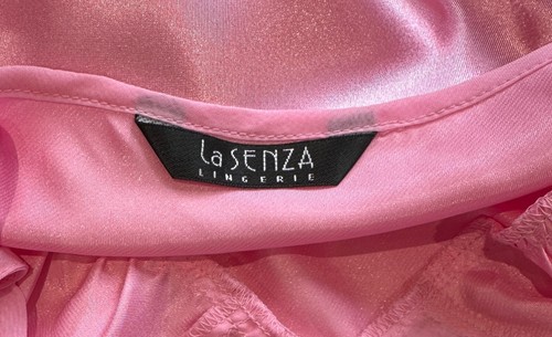 Ladies Pink LA SENZA Satin / Silky Babydoll NIGHTIE / CHEMISE - UK 12 (EUR 40) - Picture 10 of 10