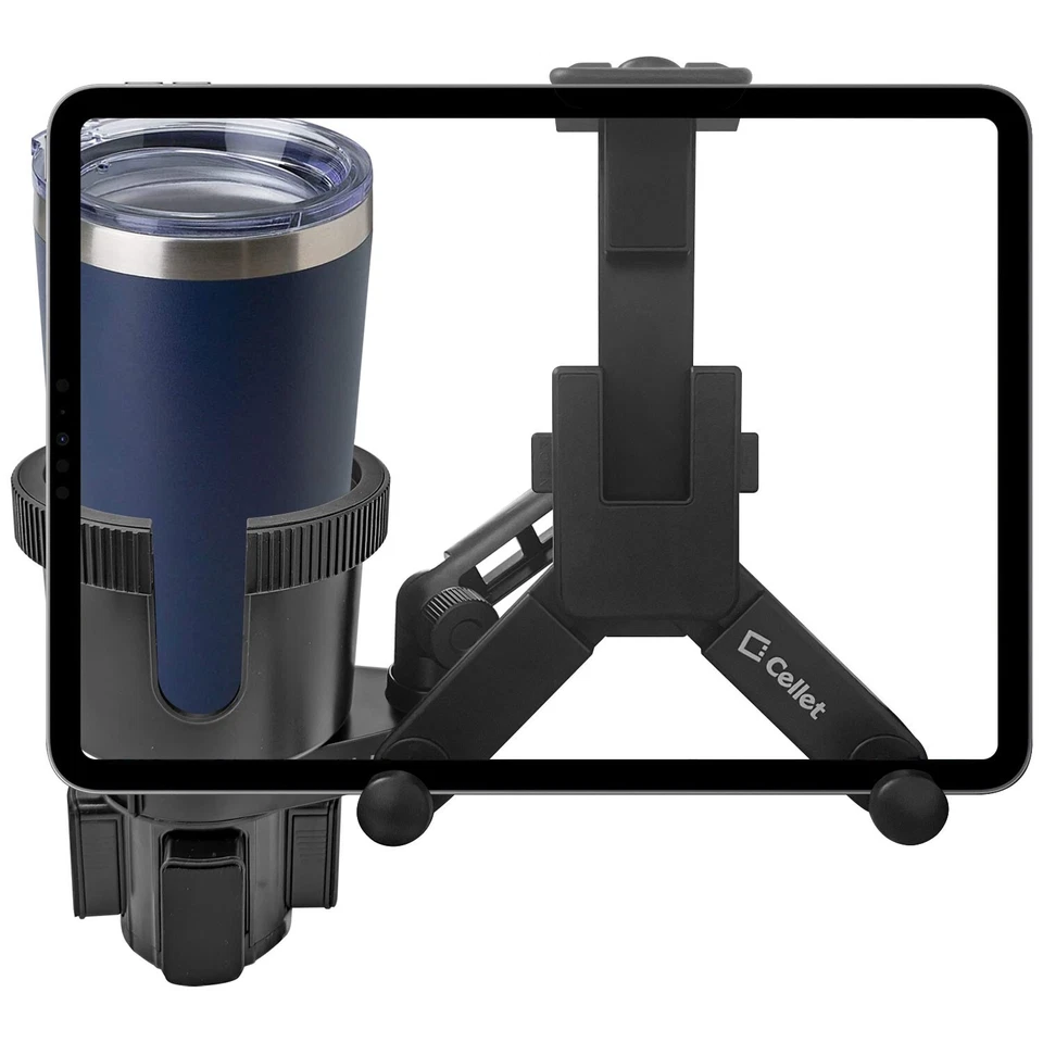 Portavasos Soporte para Tableta, Soporte para Taza para Tableta con Portavasos Incorporado Foto 2 de 4