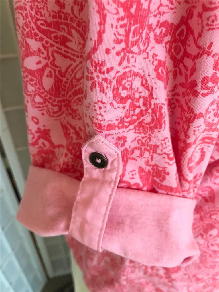 Blouse Longue JMS à Imprimé Floral Rose - Taille 3X (22W/24W) - Manches Longues