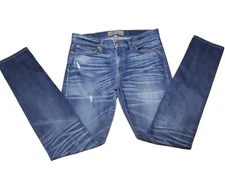 Point Sur Denim Skinny Jeans Size 29 Mid Rise Medium Wash Made in USA Excellent