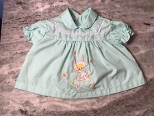 Vintage Judy Philippine Baby Infant Dress Size 0 - 6 Months Green