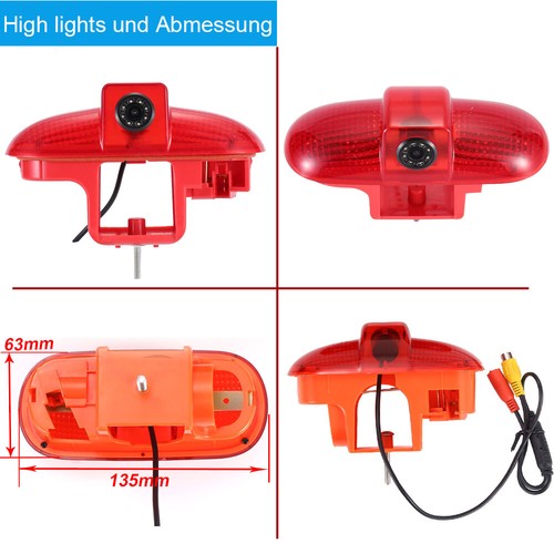 car reverse camera for Renault Master Kasten Mascott Fiat Scudo BJ 3.Brake Light - Picture 4 of 6