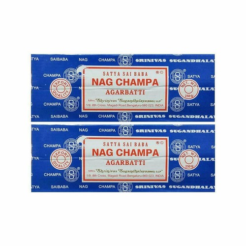 Satya Nag Champa Incense Sticks Natural Masala Fragrance Agarbatti 250g Set Of 2 - 第 1/7 張圖片