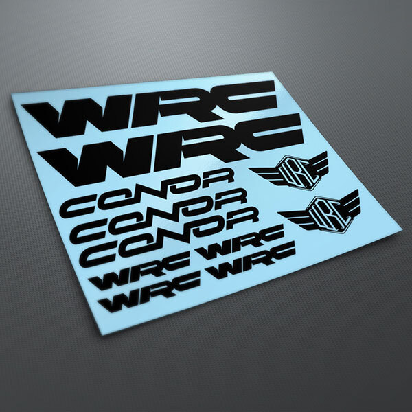 Vinilos WRC Conor pegatinas stickers decals bike bicycle frame bicicleta