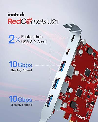 PCIe to USB 3.2 Gen 2 Card with 20 Gbps Bandwidth, 3 USB Type-A and 2 USB - 第 7/7 張圖片