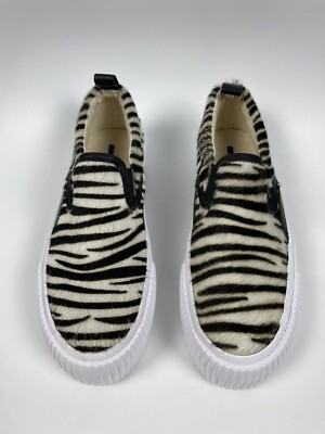 McQ by Alexander McQueen スニーカー Alexander McQueen MCQ Platform Sneakers Slipons Zebra Pony